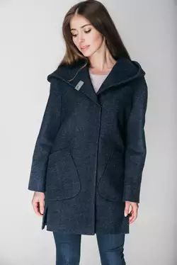 Молодежное пальто женское с капюшоном Nexx